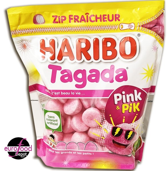 Euro Food Depot - French Haribo Fraises Tagada PINK - Tangy